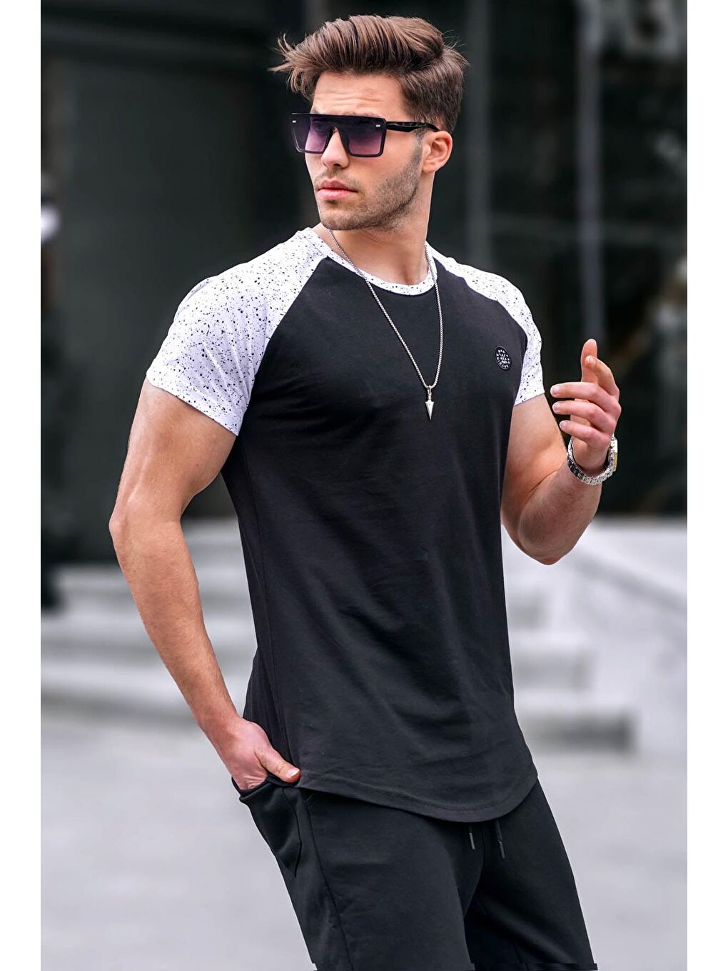 Siyah Basic Erkek %100 Pamuk Tişört 4523