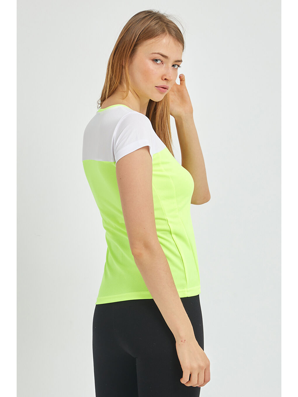 RANDERS IN Kadın Neon Sarı Tişört-2