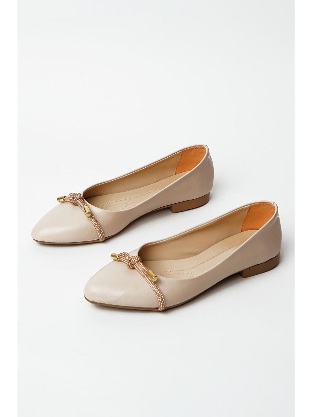 Bej Fiyonklu Rahat Taban Kadın Babet 025-751-23-2