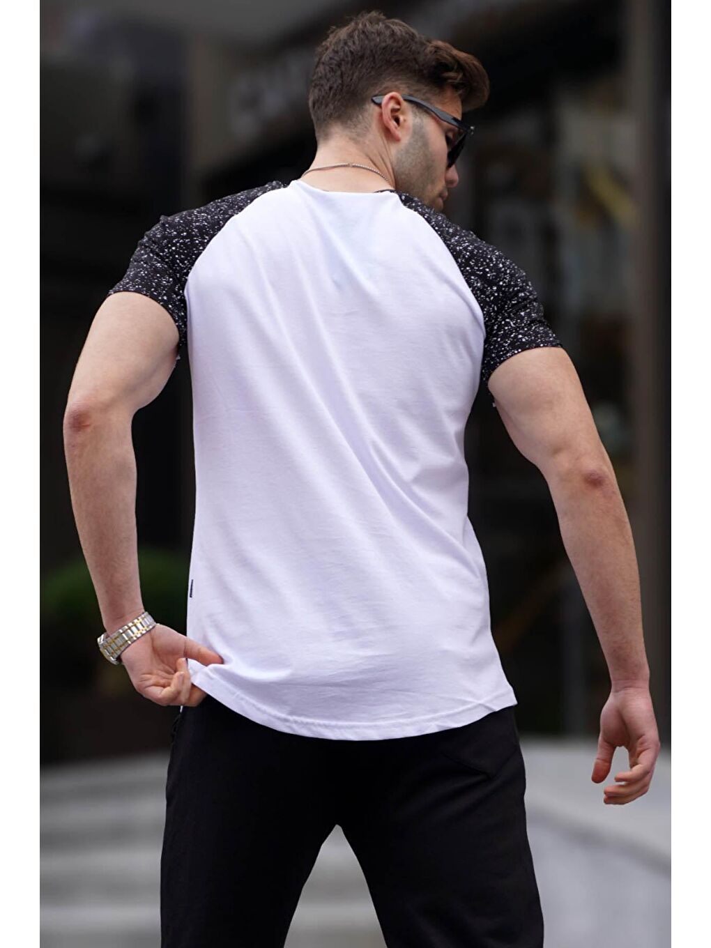 Beyaz Basic Erkek Tişört 4523-1