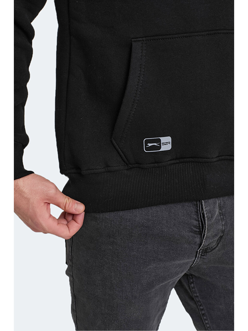 Erkek Hoodie Siyah-5