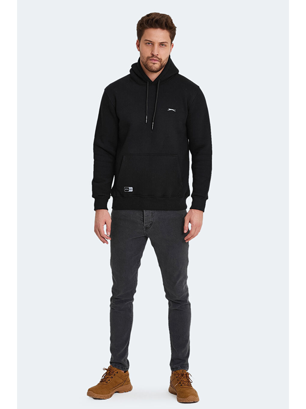 Erkek Hoodie Siyah-6