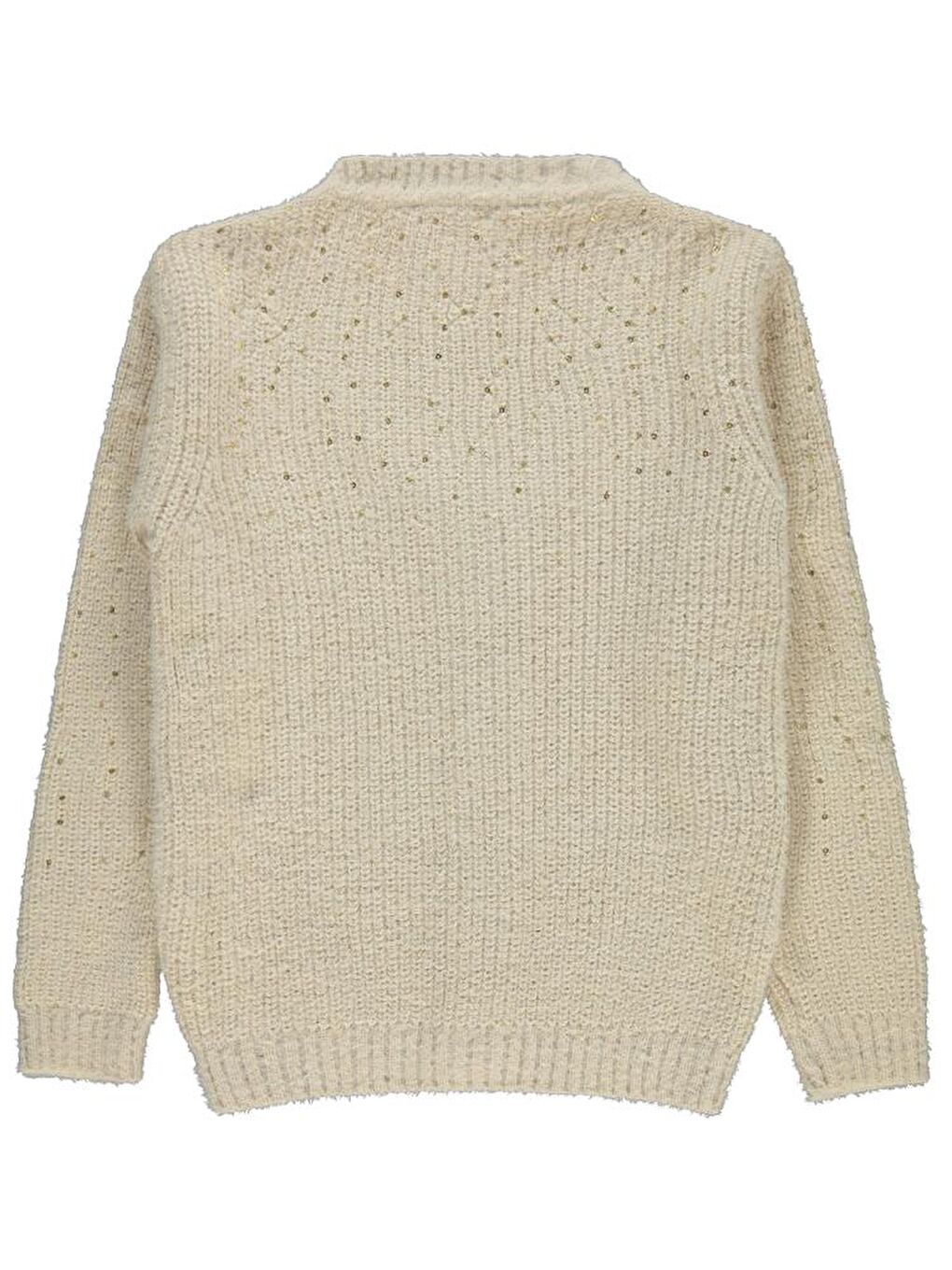 Bej Girls Pul Nakışlı 10-13 Yaş Hırka-1