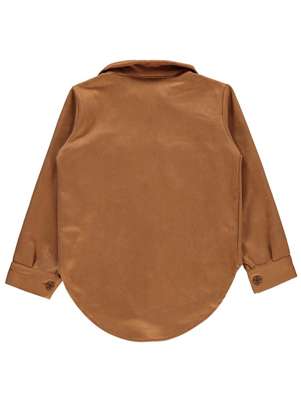 Bej Girls Büyük Cepli 6-9 Yaş Gömlek-1