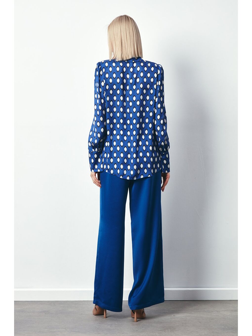 Vatkalı Gömlek - Sax Mavi-4