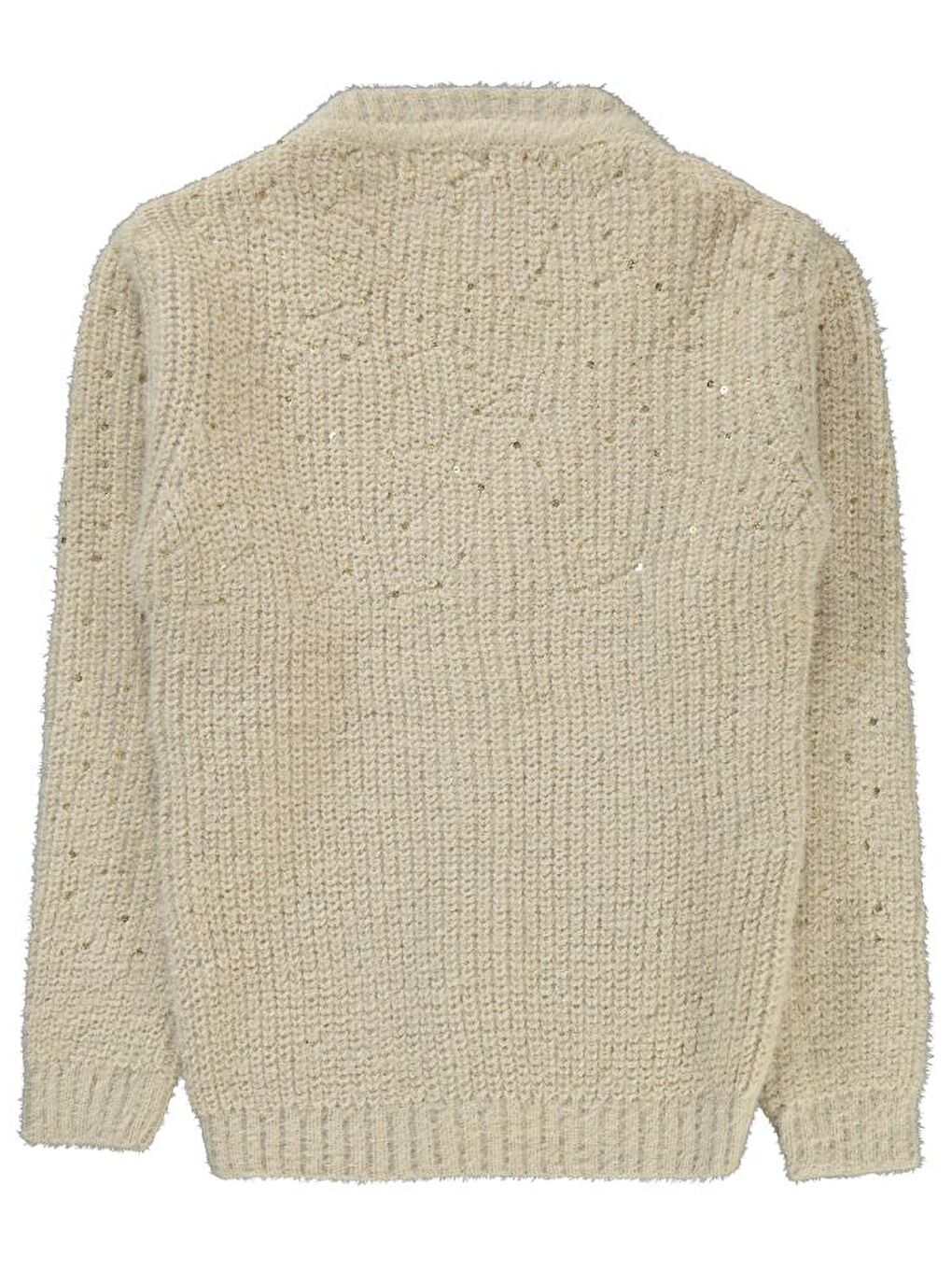 Bej Girls Pul Nakışlı 6-9 Yaş Hırka