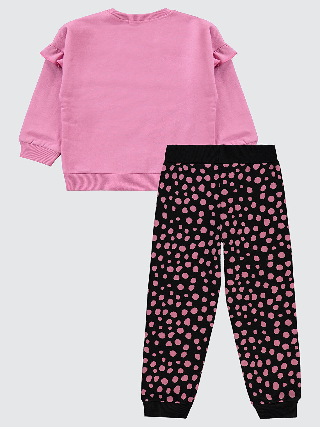 Girls Kız Çocuk Eşofman Takımı 2-5 Yaş Şakayık Pembesi-1