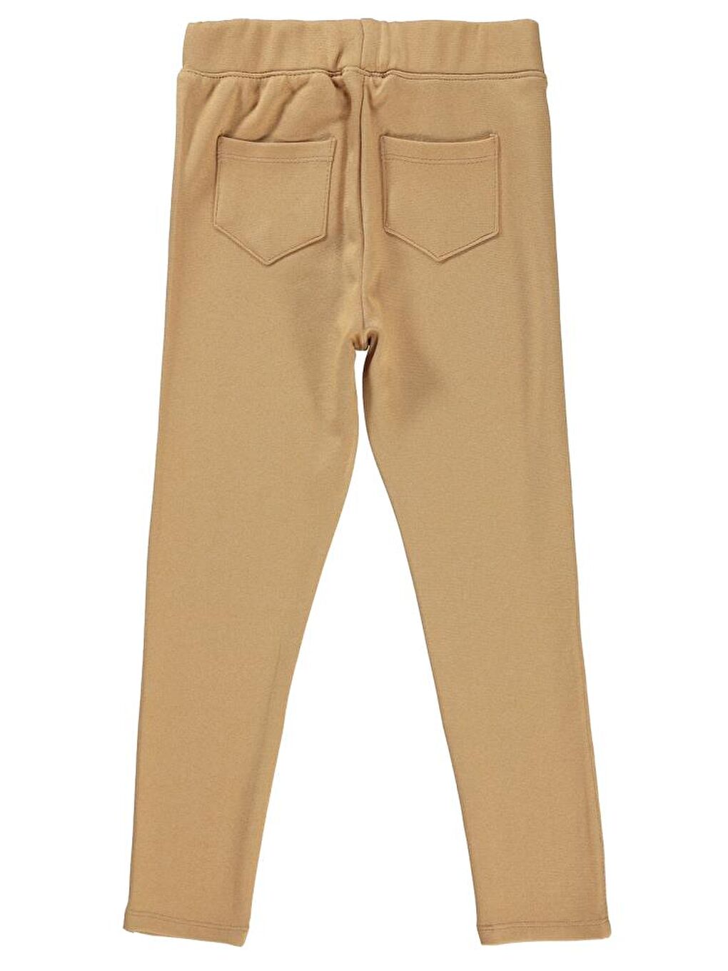 Bej Girls Cepli 10-13 Yaş Tayt-1