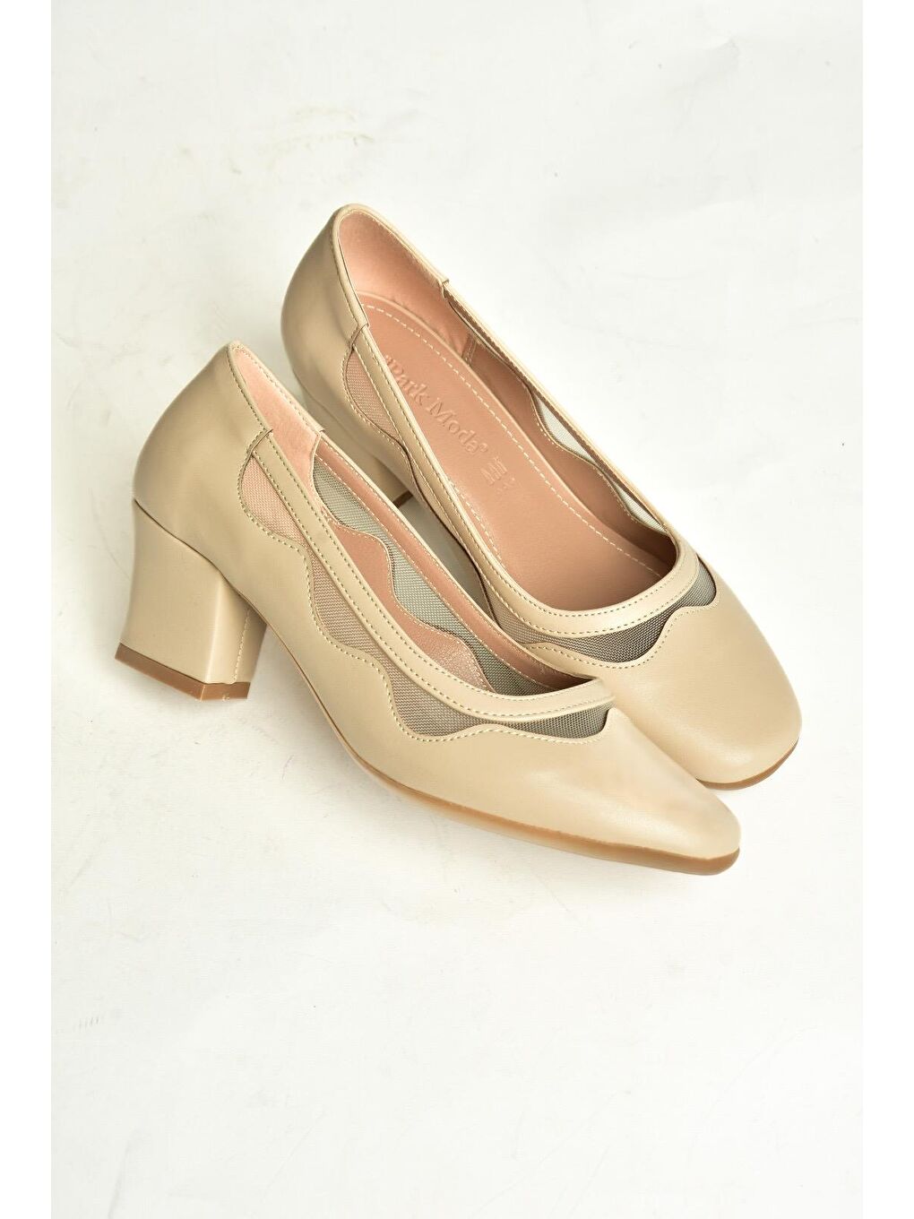 Bej U8200528 Ten Kadın Topuklu Ayakkabı-3