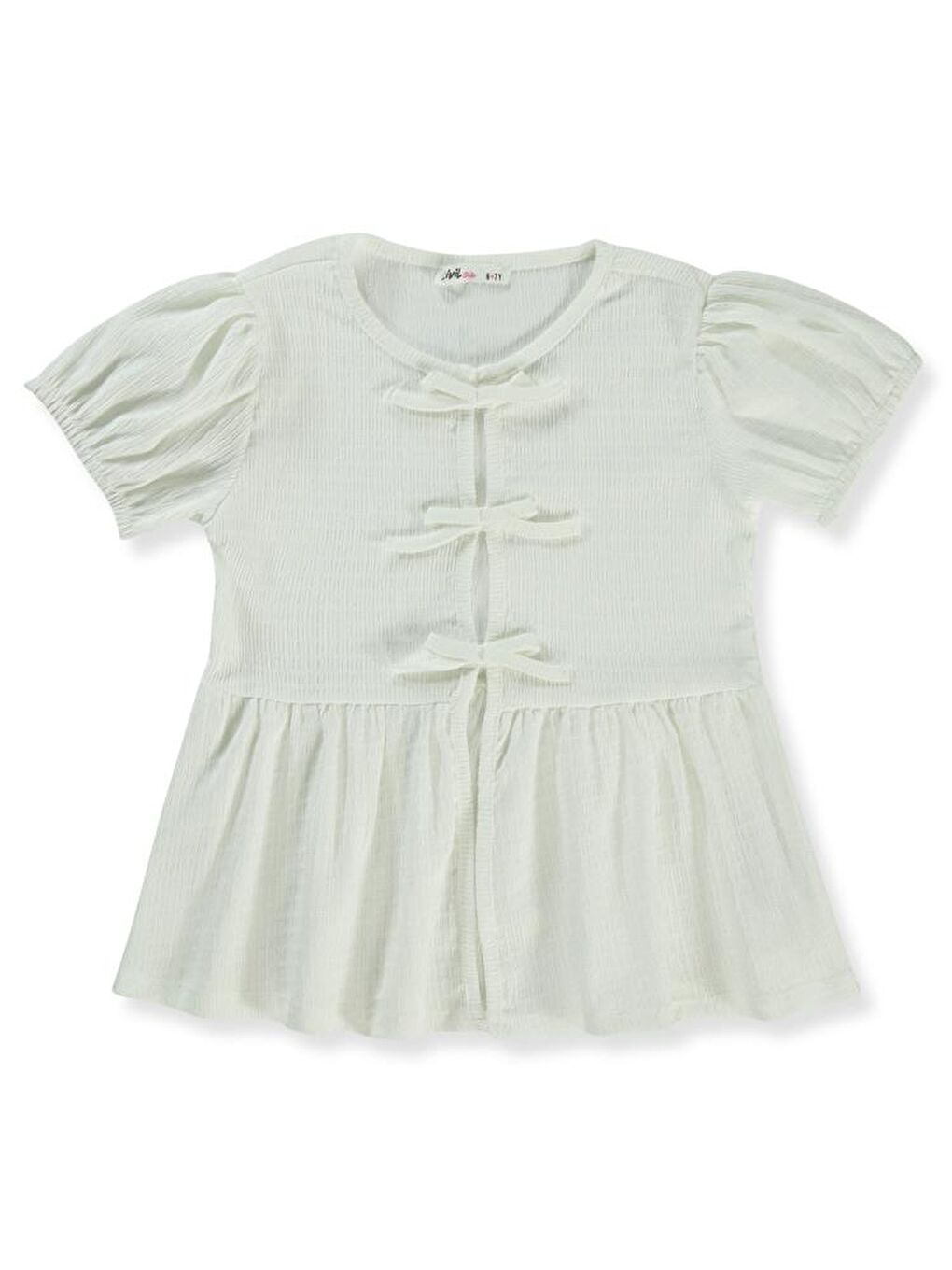 Ekru Grils Düz 6-9 Yaş Gömlek