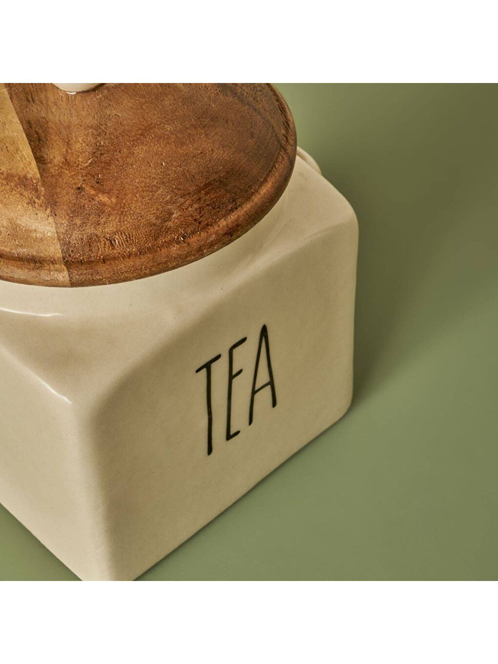 Ekru Brev Seramik Kavanoz Krem (800 ml)-1