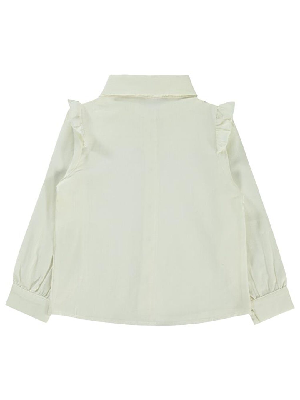 Ekru Girls Brodeli 2-5 Yaş Gömlek