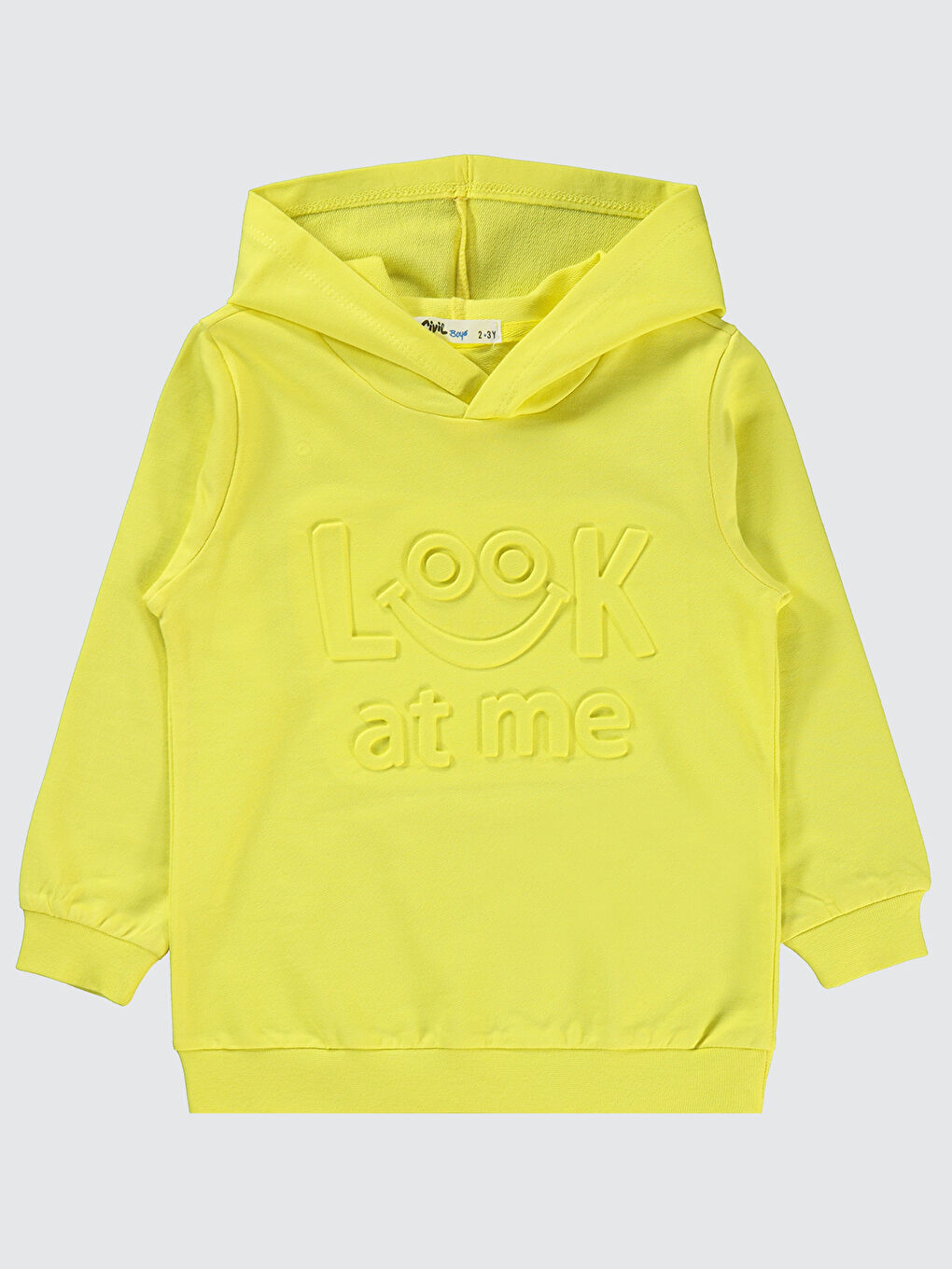 Erkek Çocuk Sweatshirt 2-5 Yaş Limon Sarısı