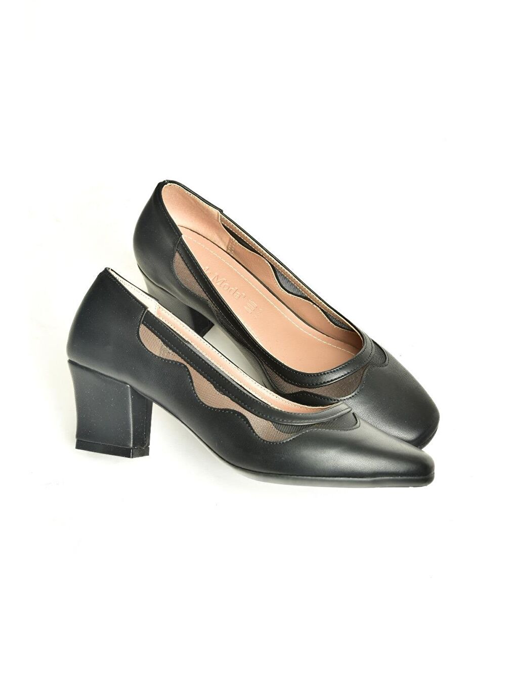 U8200528 Siyah Kadın Topuklu Ayakkabı-3