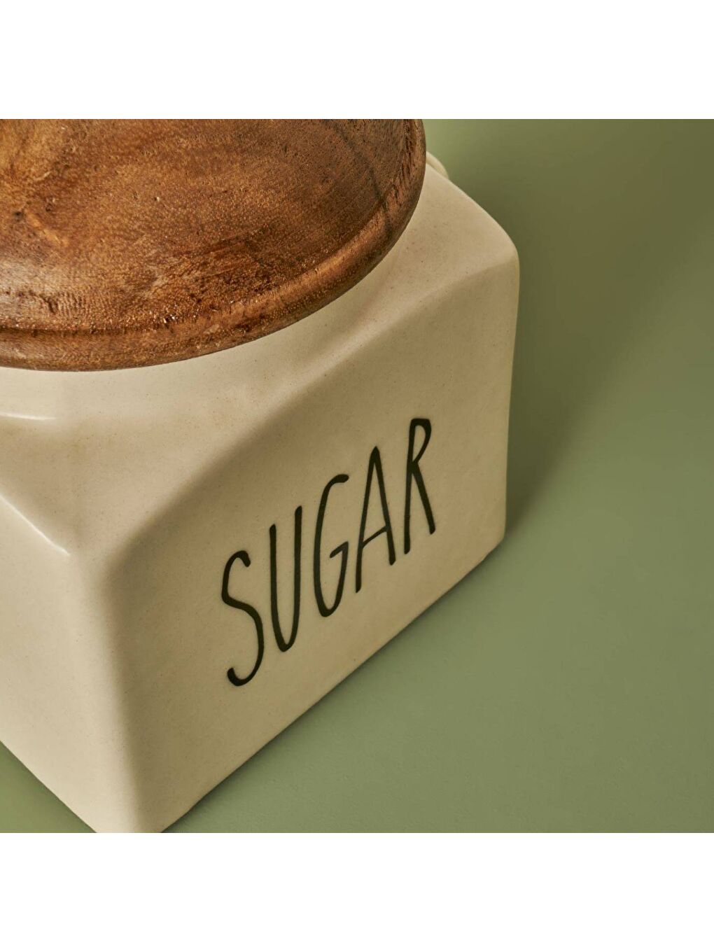 Ekru Sucre Seramik Kavanoz Krem (800 ml)-1