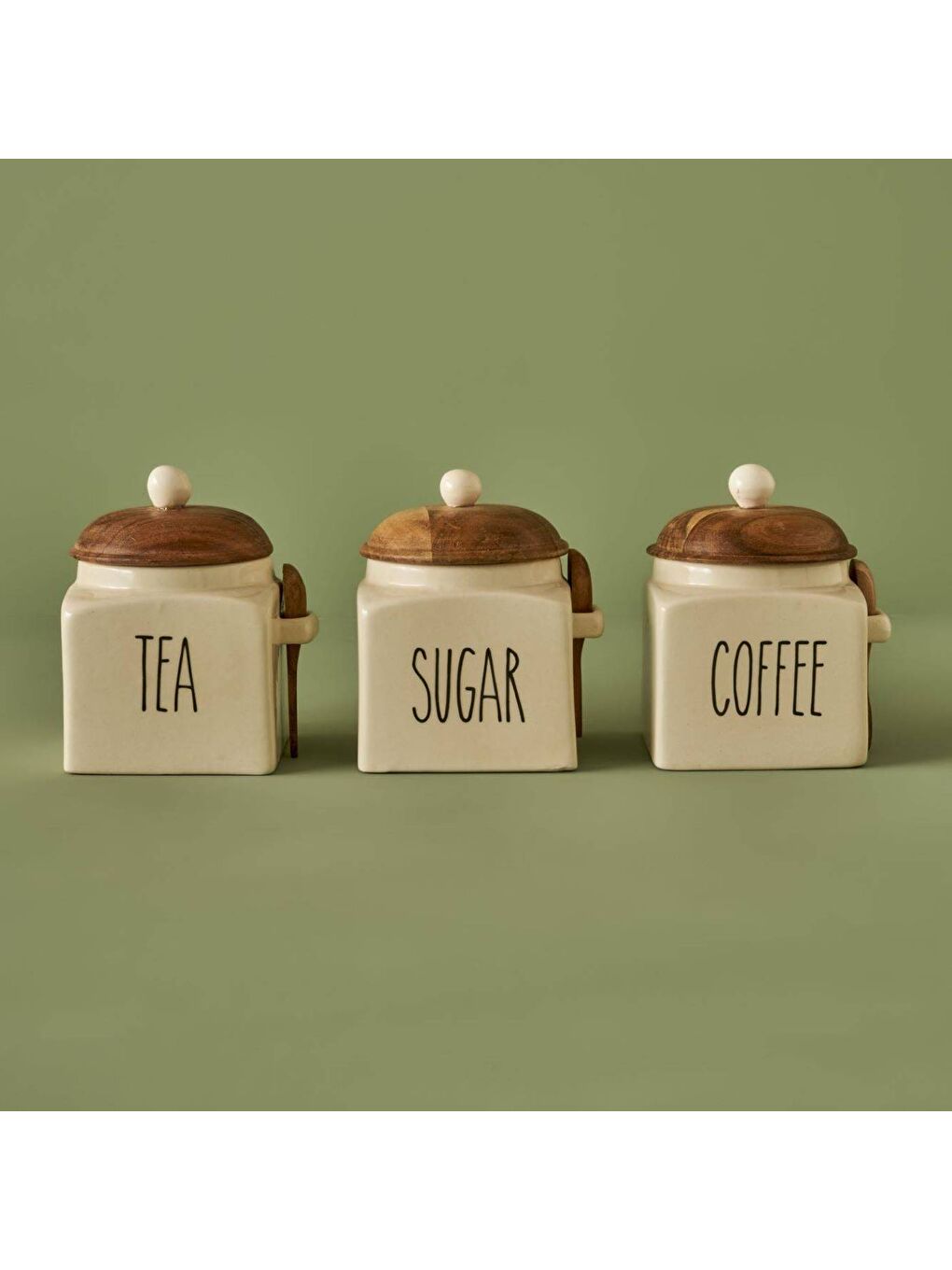 Ekru Brev Seramik Kavanoz Krem (800 ml)-4