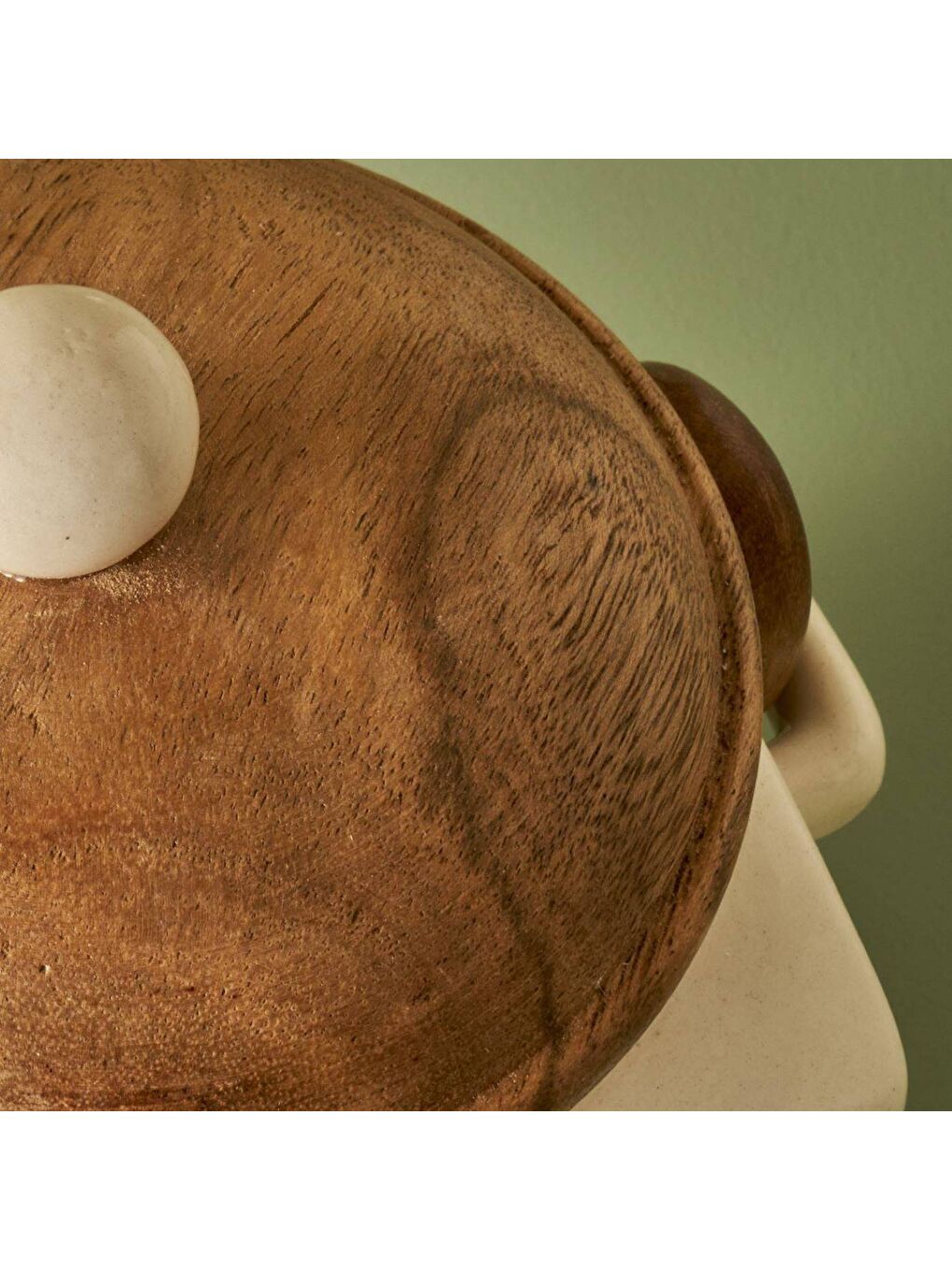 Ekru Sucre Seramik Kavanoz Krem (800 ml)-2