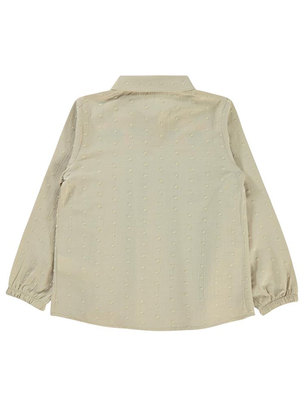 Ekru Girls Çiçek Nakışlı 10-13 Yaş Gömlek-1