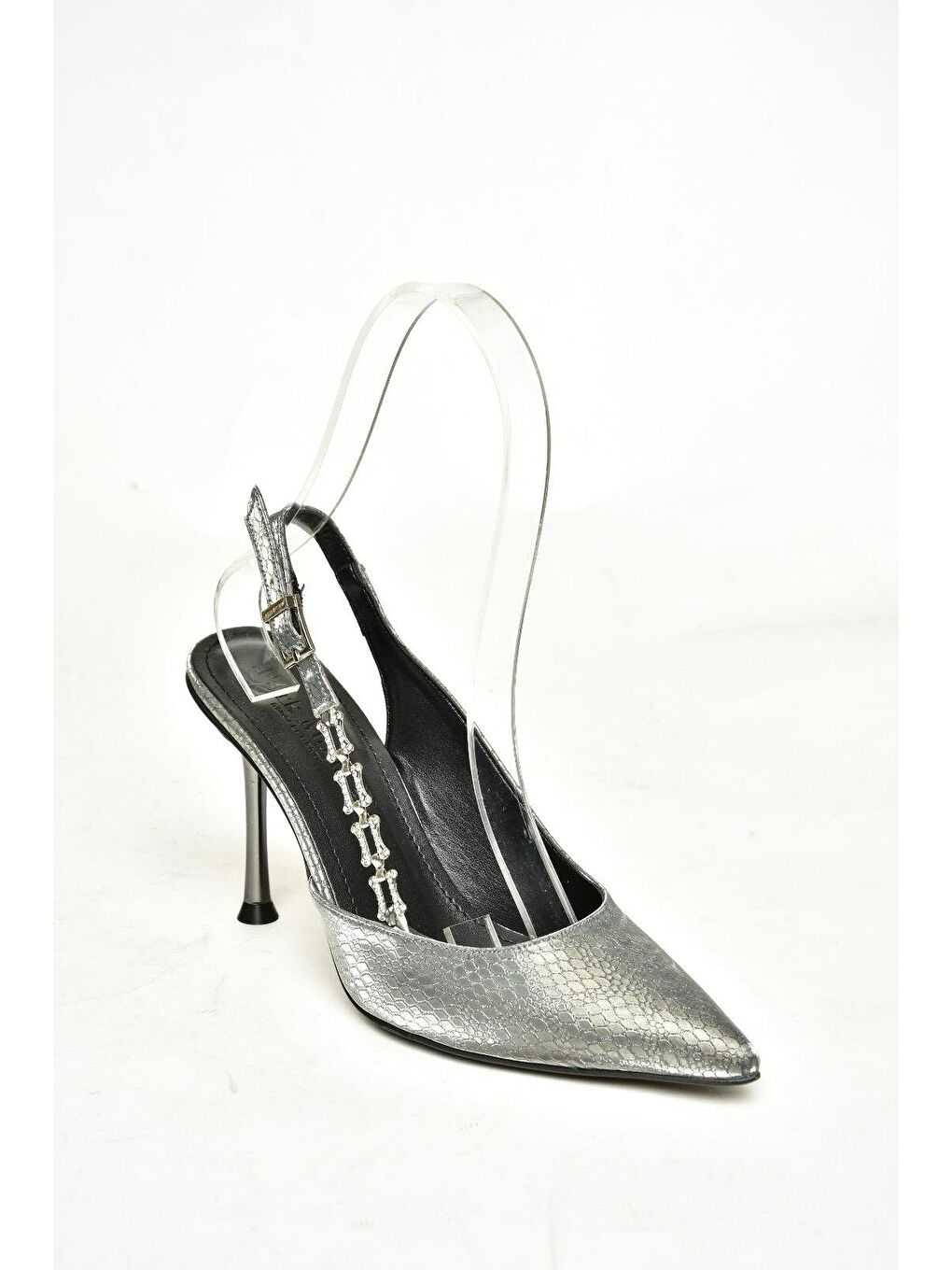 Antrasit U8200996 Platin Kadın Topuklu Ayakkabı