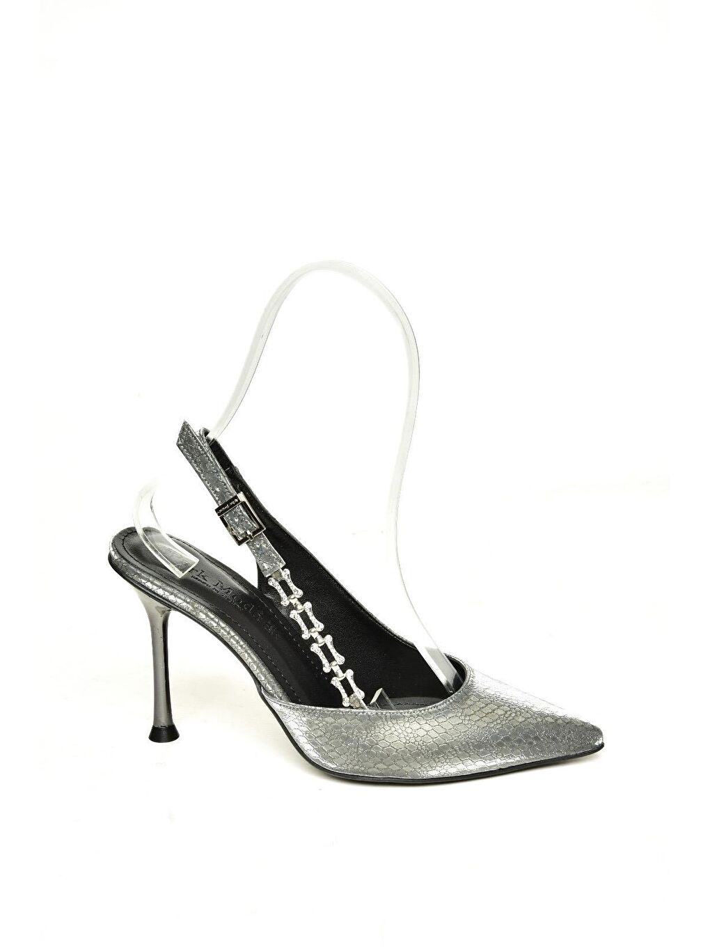 Antrasit U8200996 Platin Kadın Topuklu Ayakkabı-1