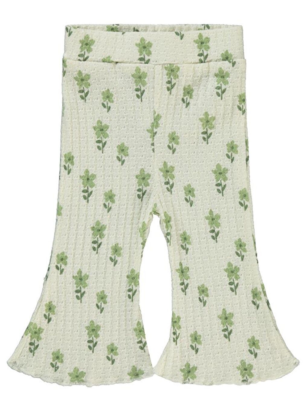 Ekru Baby Çiçek Empirme 6-18 Ay Tayt