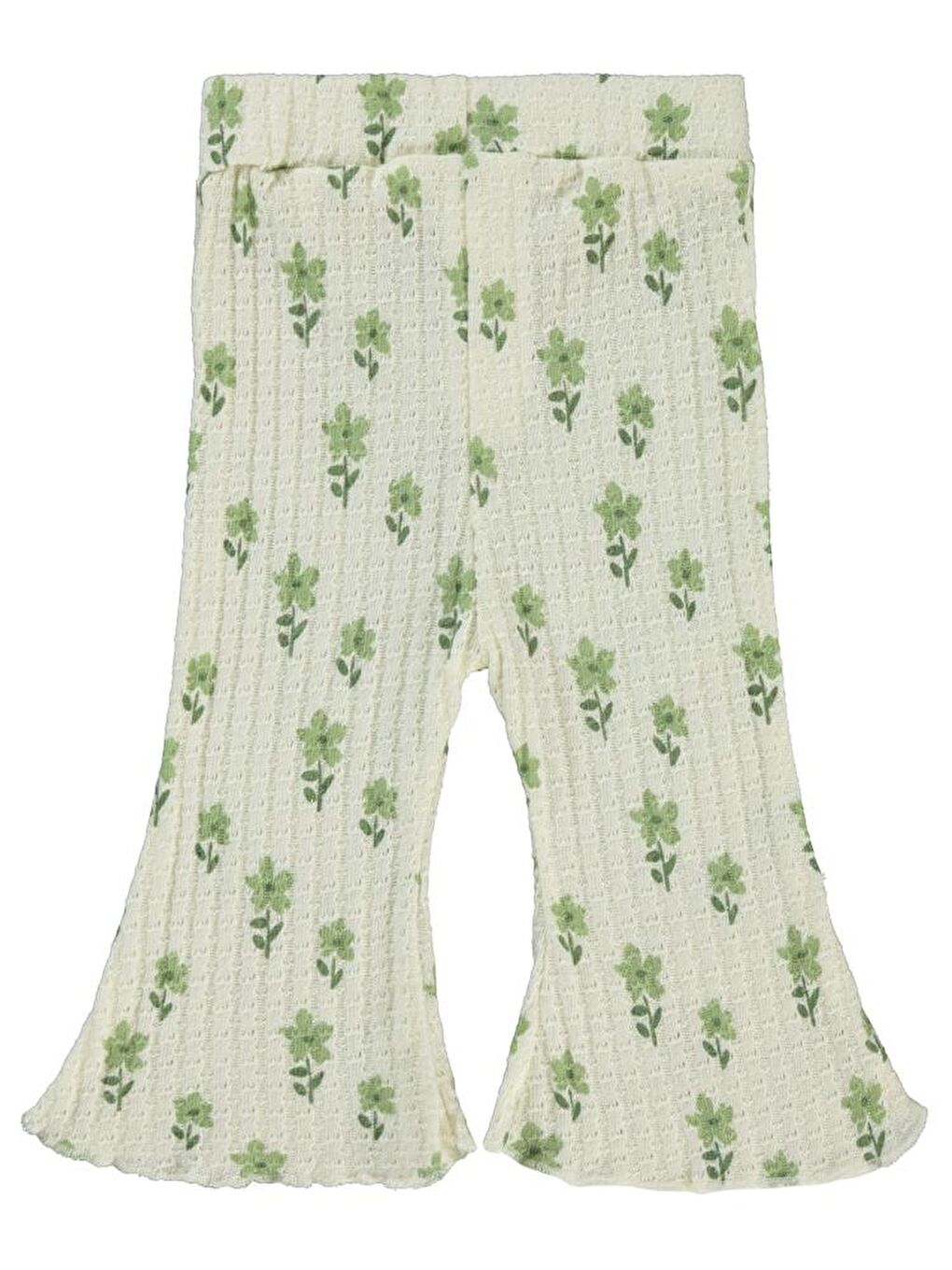 Ekru Baby Çiçek Empirme 6-18 Ay Tayt-1