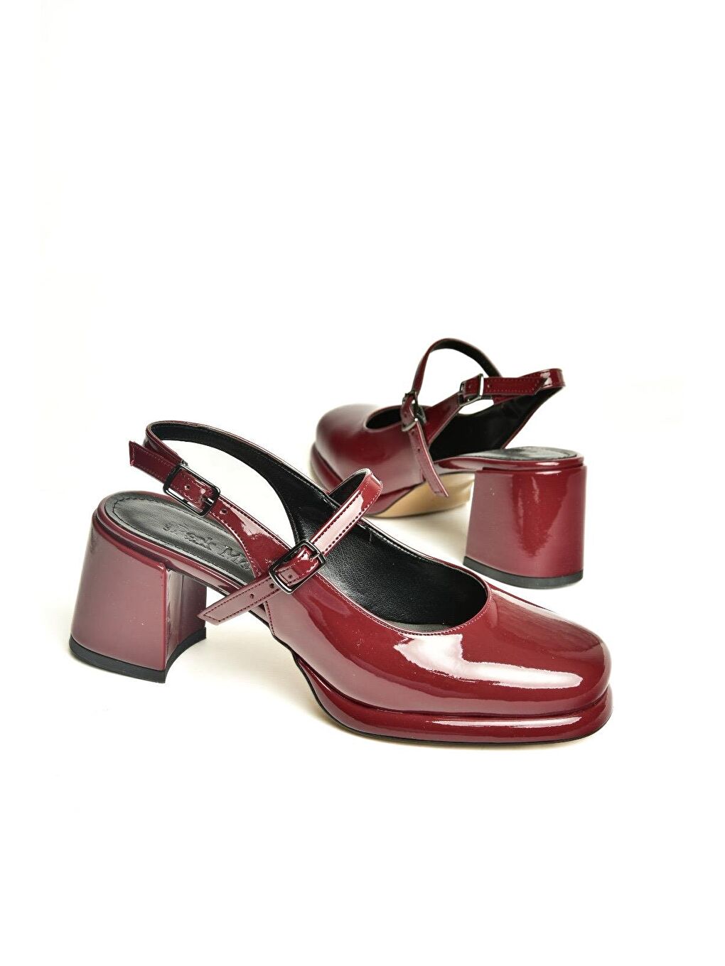 U8209300 Bordo Kadın Topuklu Ayakkabı-2