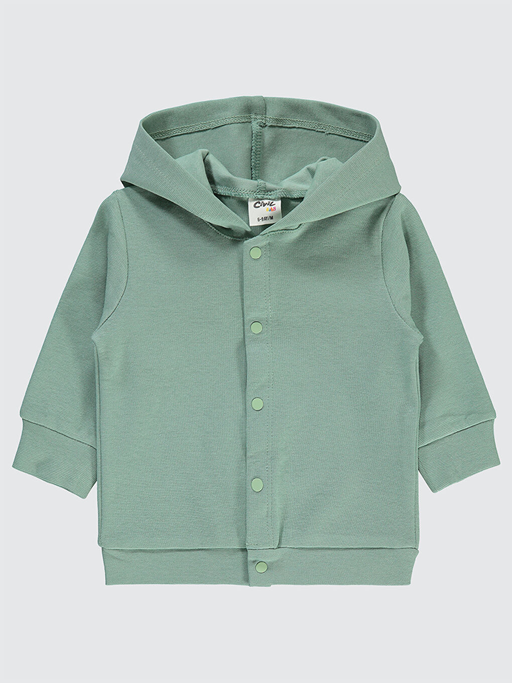 Baby Bebek Kapüşonlu Hırka 6 18 Ay Yeşil