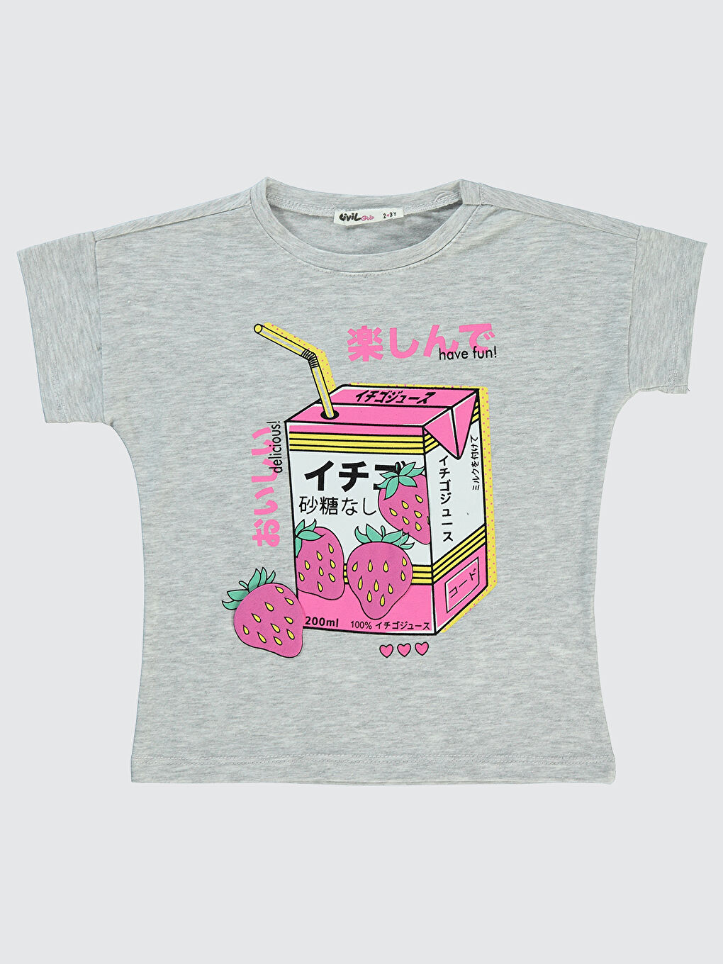 Beyaz Girls Kız Çocuk Tişört 2-5 Yaş Karmelanj