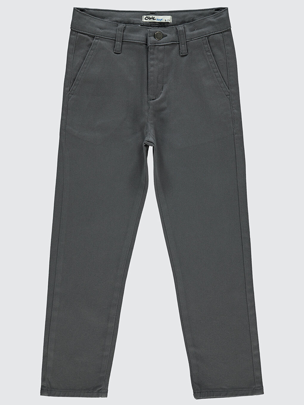 Gri Erkek Çocuk Pantolon 6-9 Yaş Füme