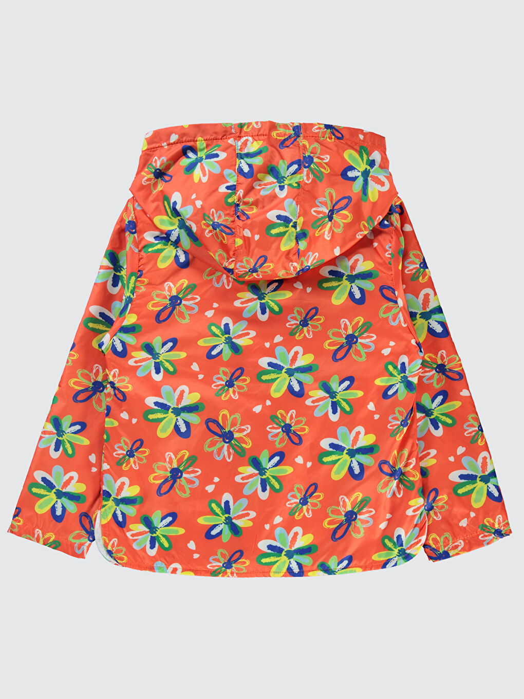 Turuncu Girls Kız Çocuk Yağmurluk 6-9 Yaş Oranj-2