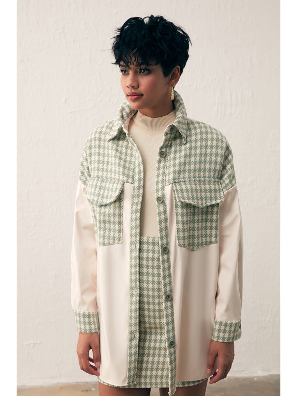 Rugan Kazayağı Gömlek - Çağla Yeşili