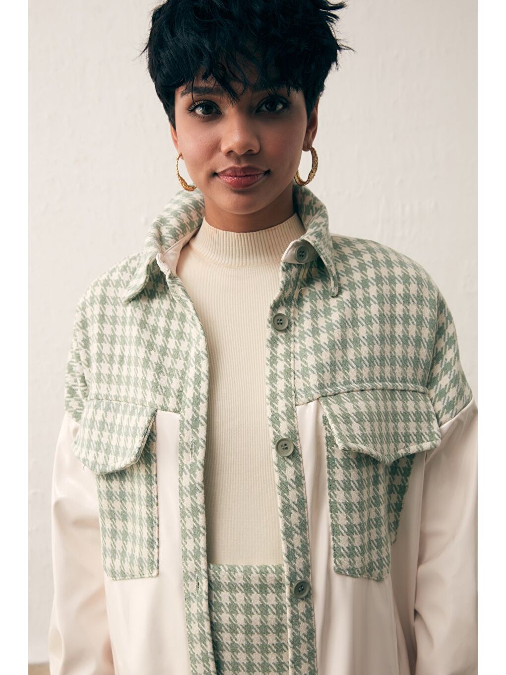 Rugan Kazayağı Gömlek - Çağla Yeşili-2