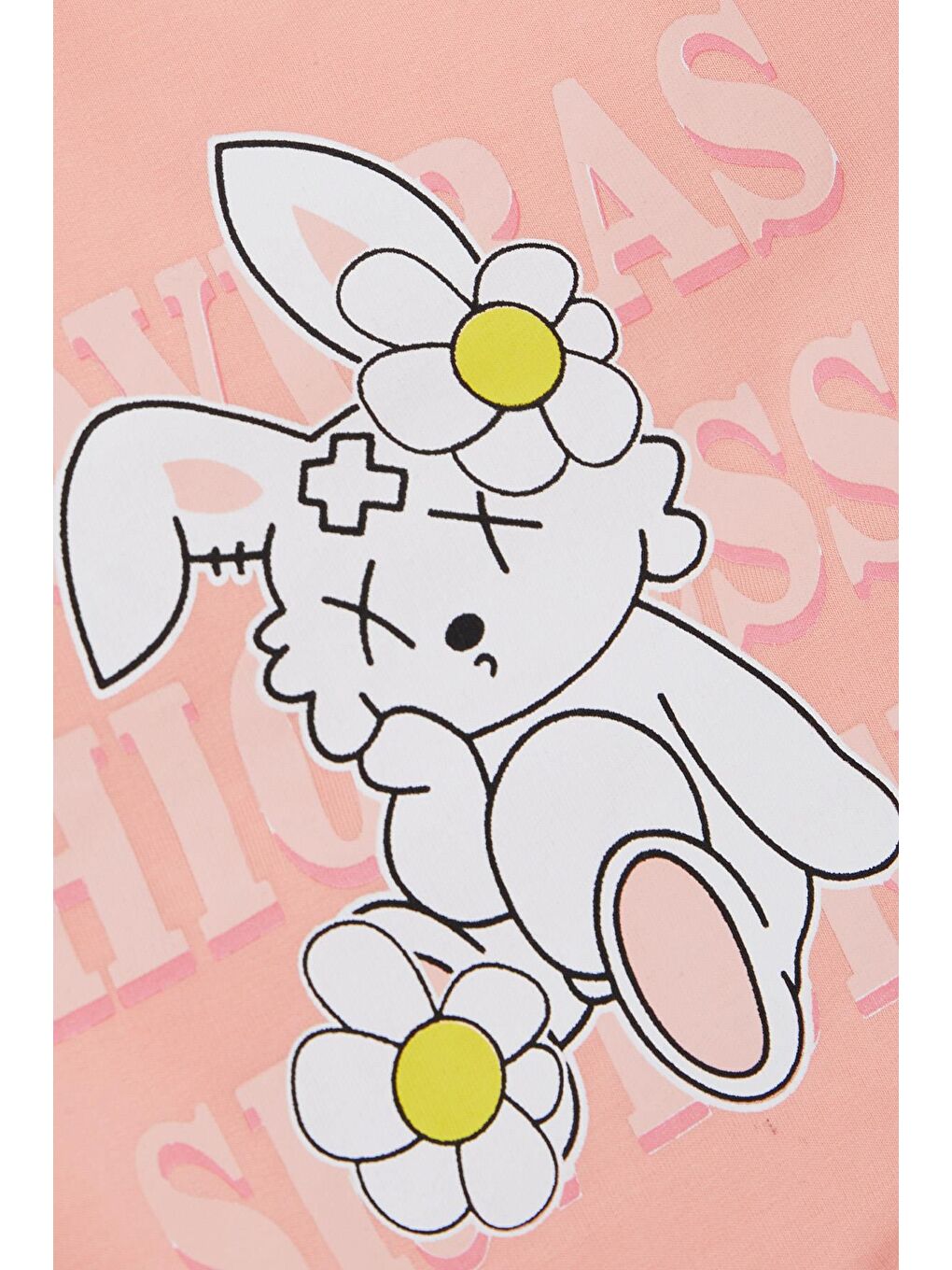 Pembe Kız Çocuk Sweatshirt Tavşancık Baskılı Somon (1.5-5 Yaş)-3