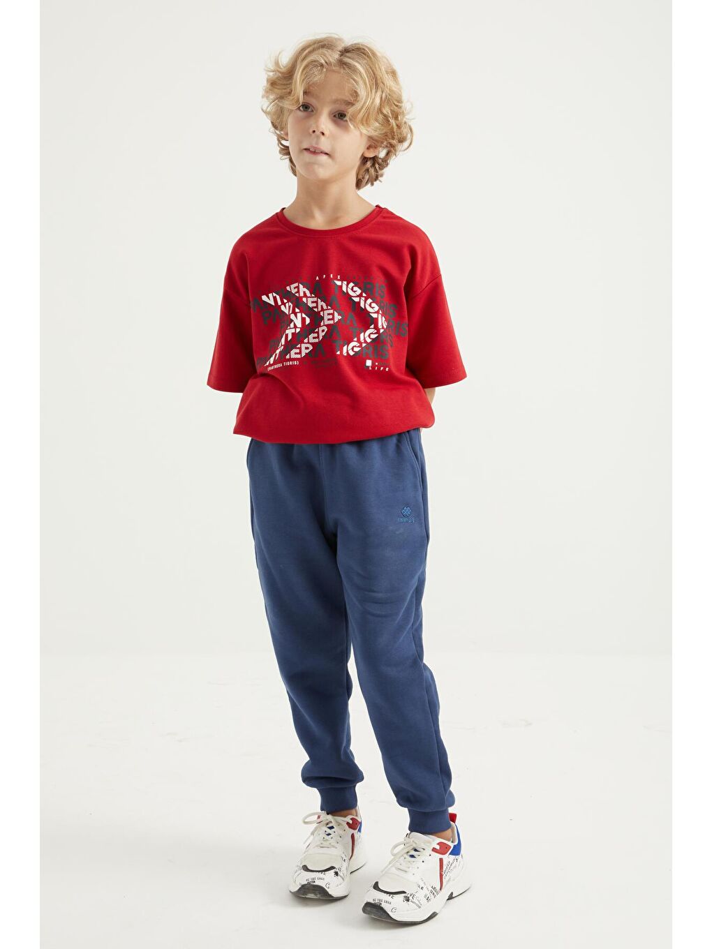 TOMMYLIFE Indigo İndigo Basic Cepli Jogger Standart Kalıp Erkek Çocuk Eşofman Alt - 11046 - 4