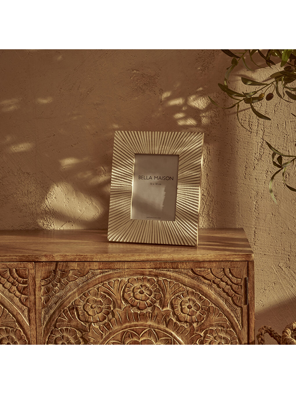 Aria Mango Ağacı Dekoratif Çerçeve Beyaz (28x2x23 cm)-4