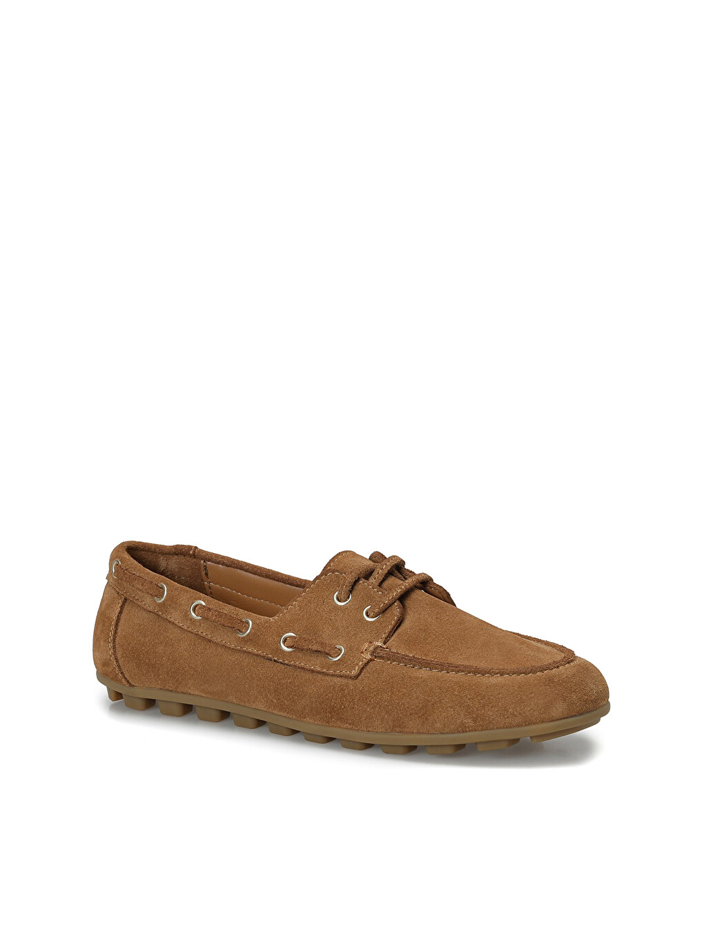 Kahverengi 26k-224 Taba Kadın Loafer-1