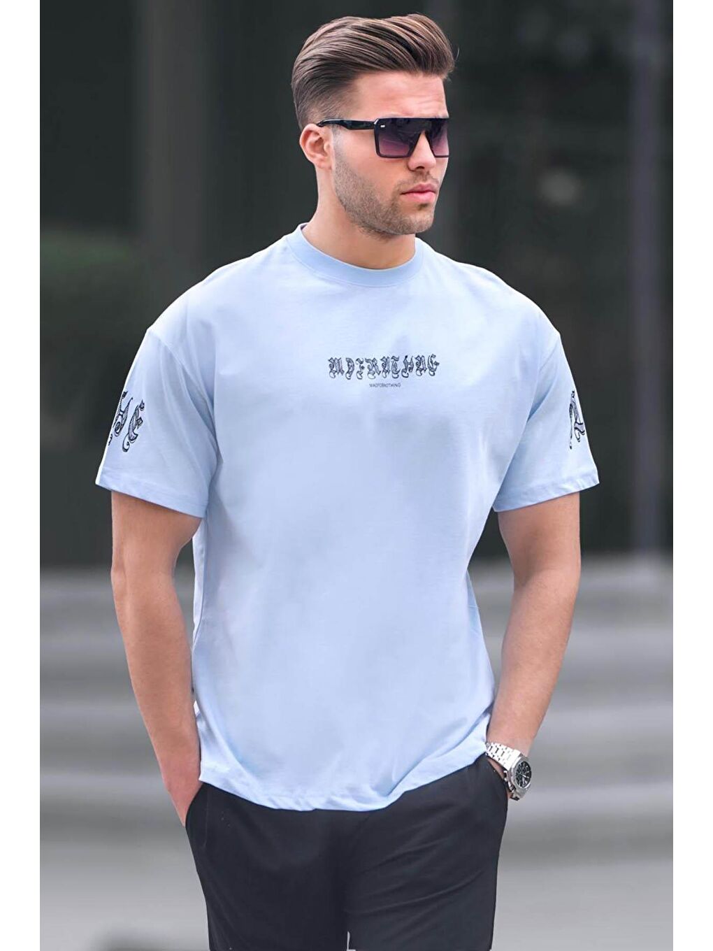 Mavi Bisiklet Yaka Erkek Tişört 6112