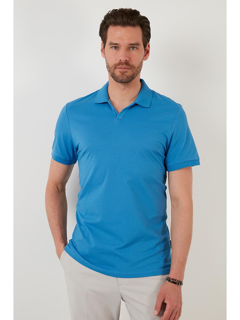 Buratti Mavi Slim Fit Pamuklu Polo Tişört  5902141 - 2