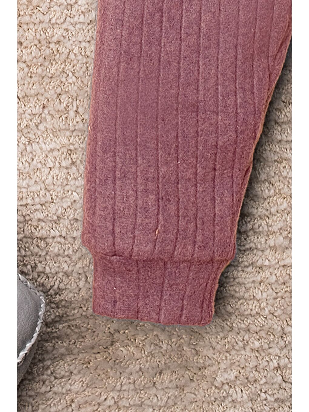 Mor Güneşli 3 Parça Organik Bebek Takımı-3