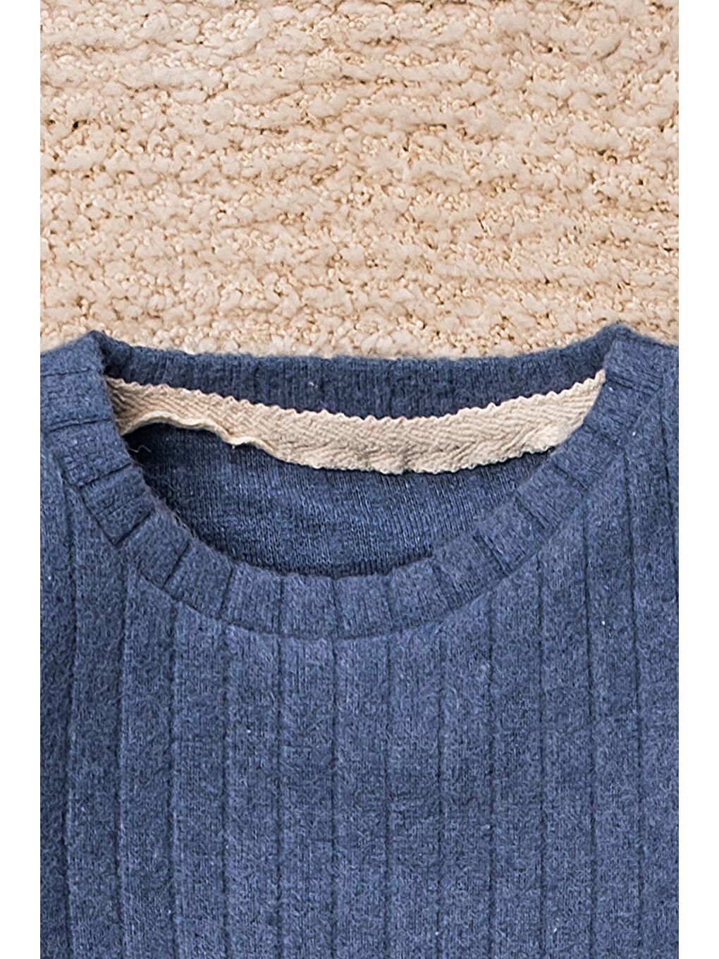 Mavi Güneşli 3 Parça Organik Bebek Takımı-2