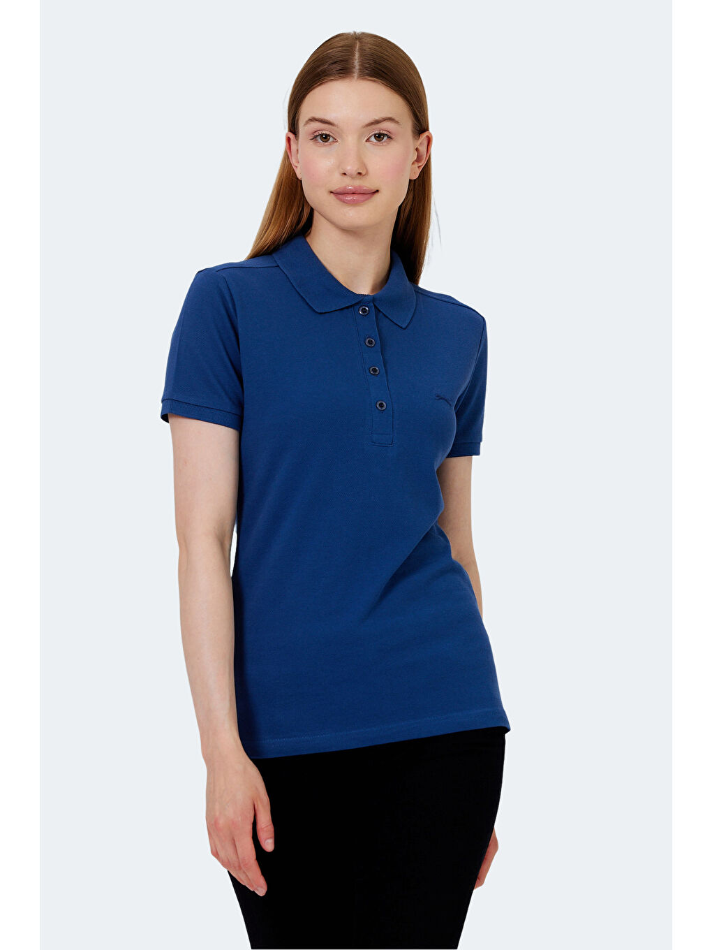 VERA I Kadın Saks Mavi Tişört-2