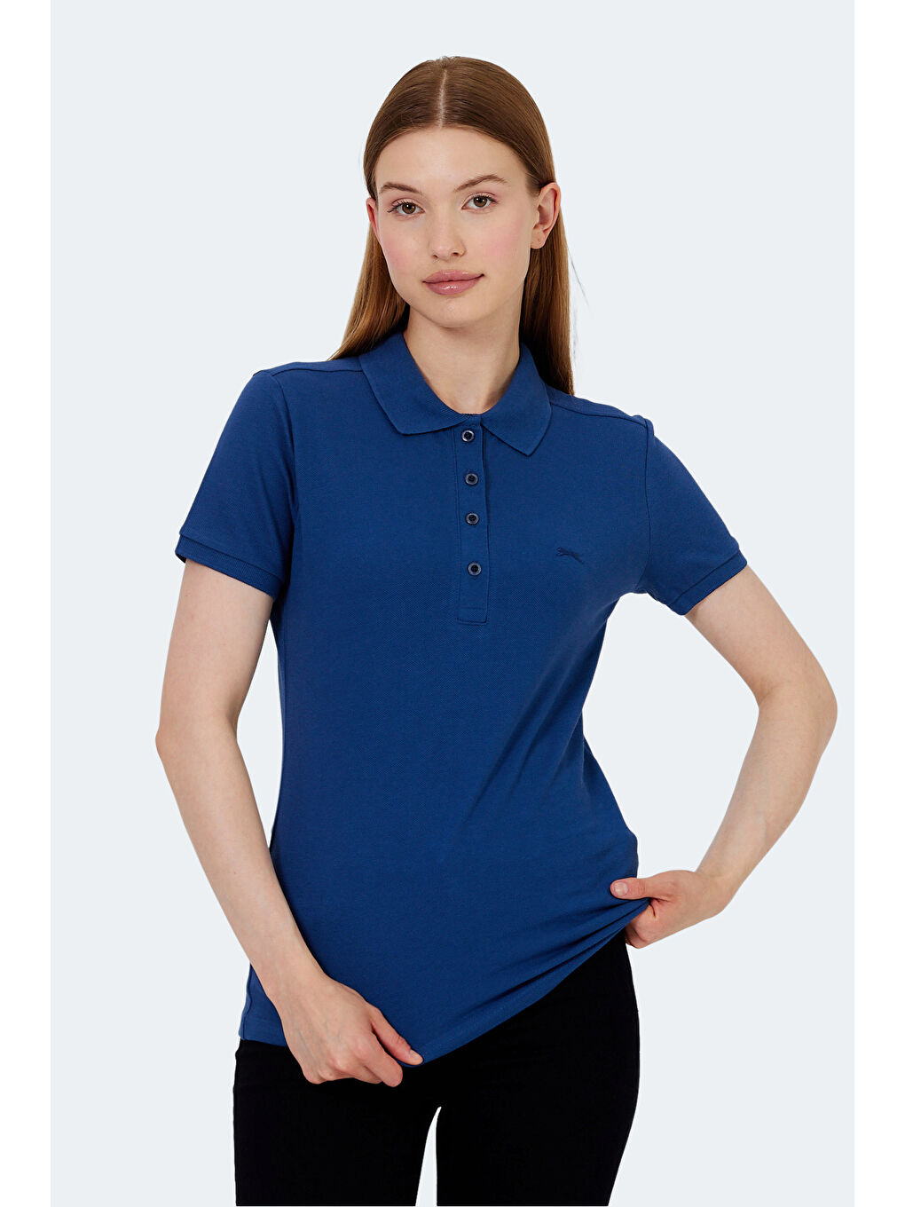 VERA I Kadın Saks Mavi Tişört-5