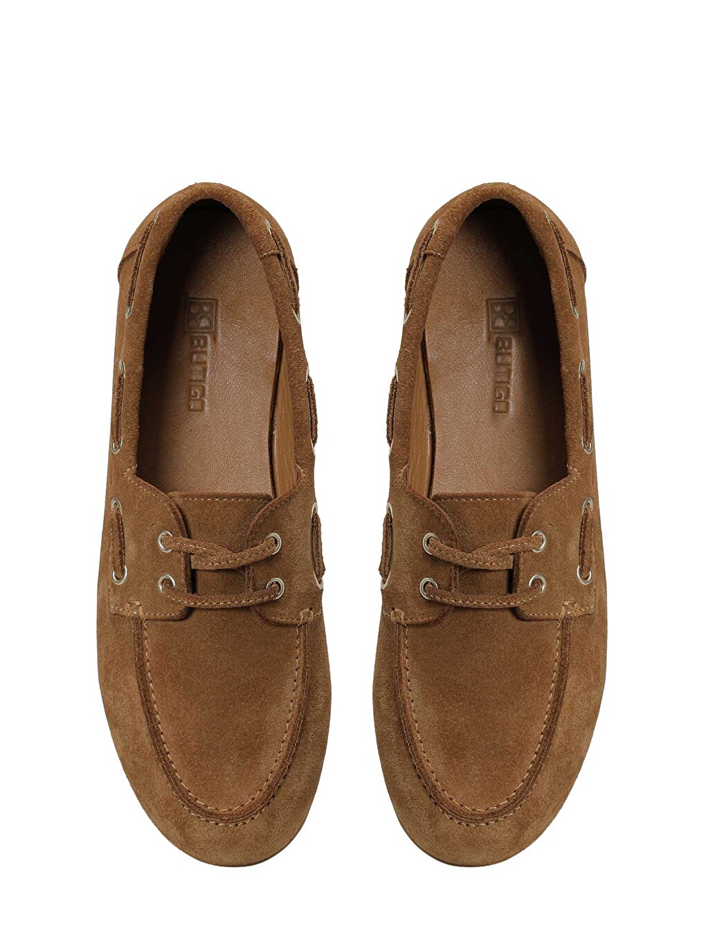 Kahverengi 26k-224 Taba Kadın Loafer-3