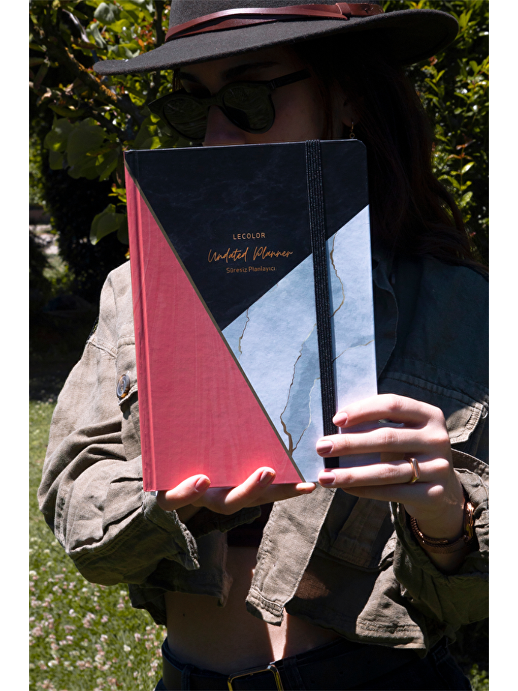 17x24 Süresiz Planlayıcı Ajanda Defter Mermer Pudra-1