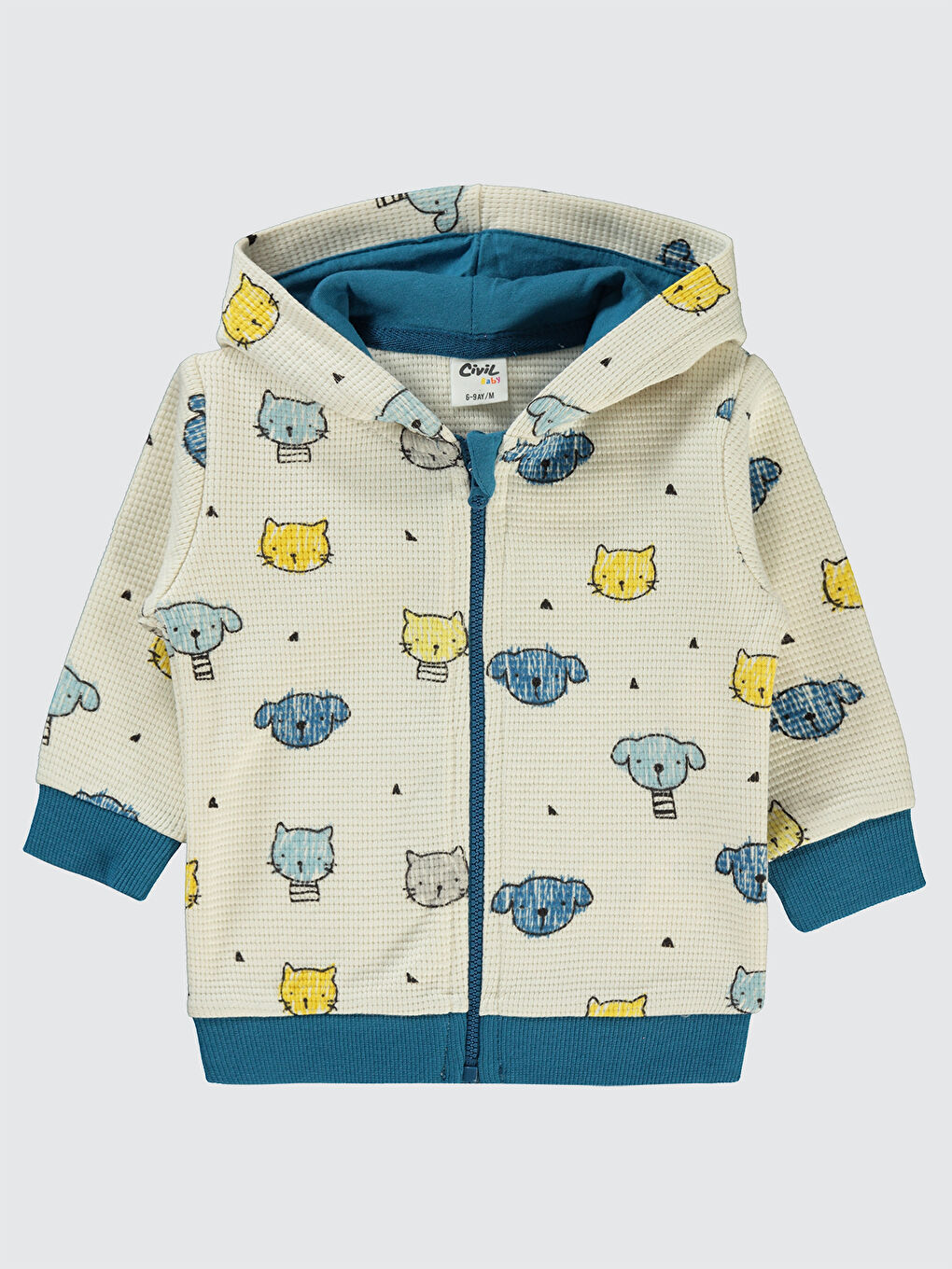 Bej Baby Erkek Bebek Hırka 6-18 Ay Taş Rengi