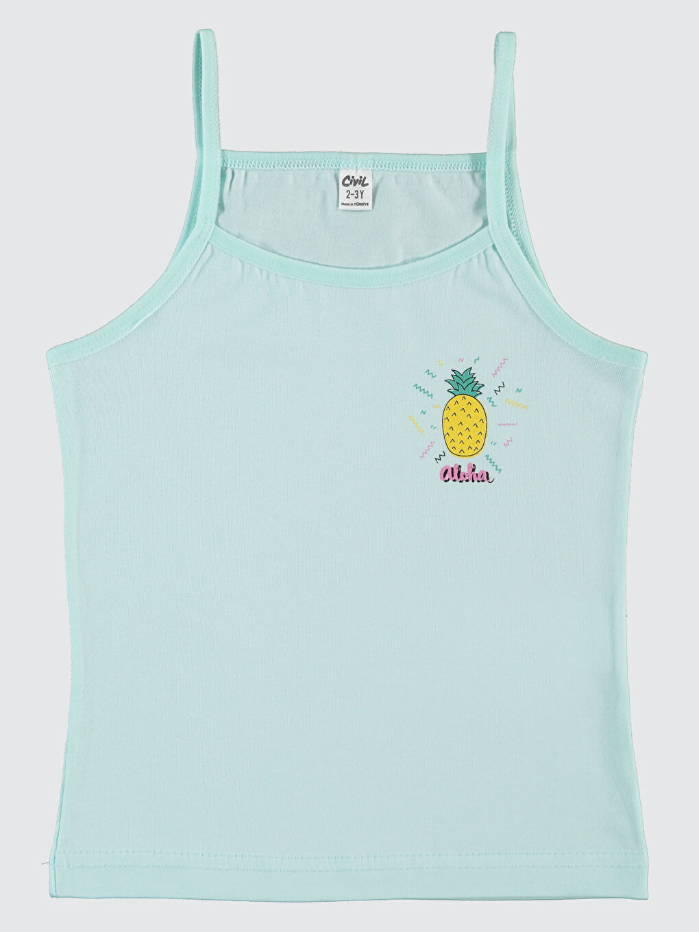 Girls Kız Çocuk 2'li Atlet Set 2-10 Yaş Yeşil-1