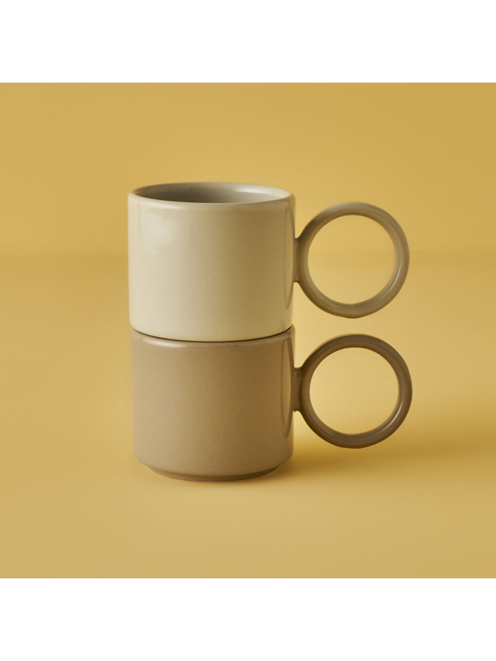 Bella Maison Arcana Espresso 2'li Set Gri (270 cc) - 1