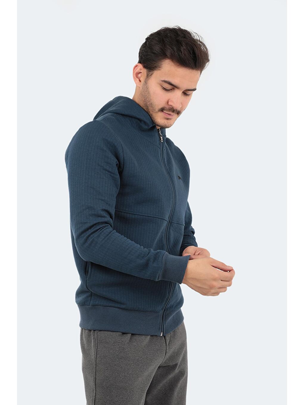 SLAZENGER İndigo BANKY Erkek Sweatshirt Indigo - 2