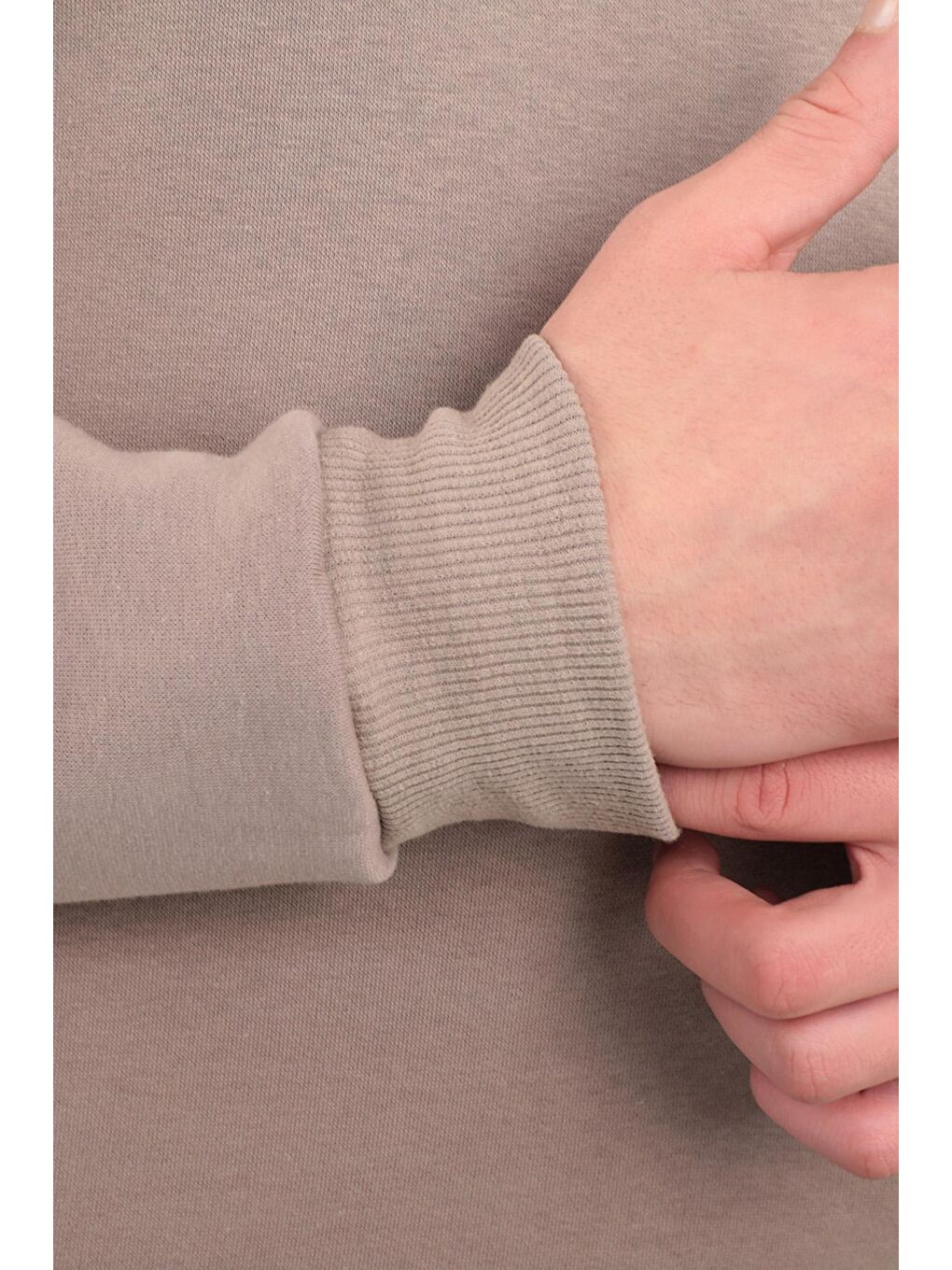 Bej BUSTER Erkek Sweatshirt Taş Gri-4